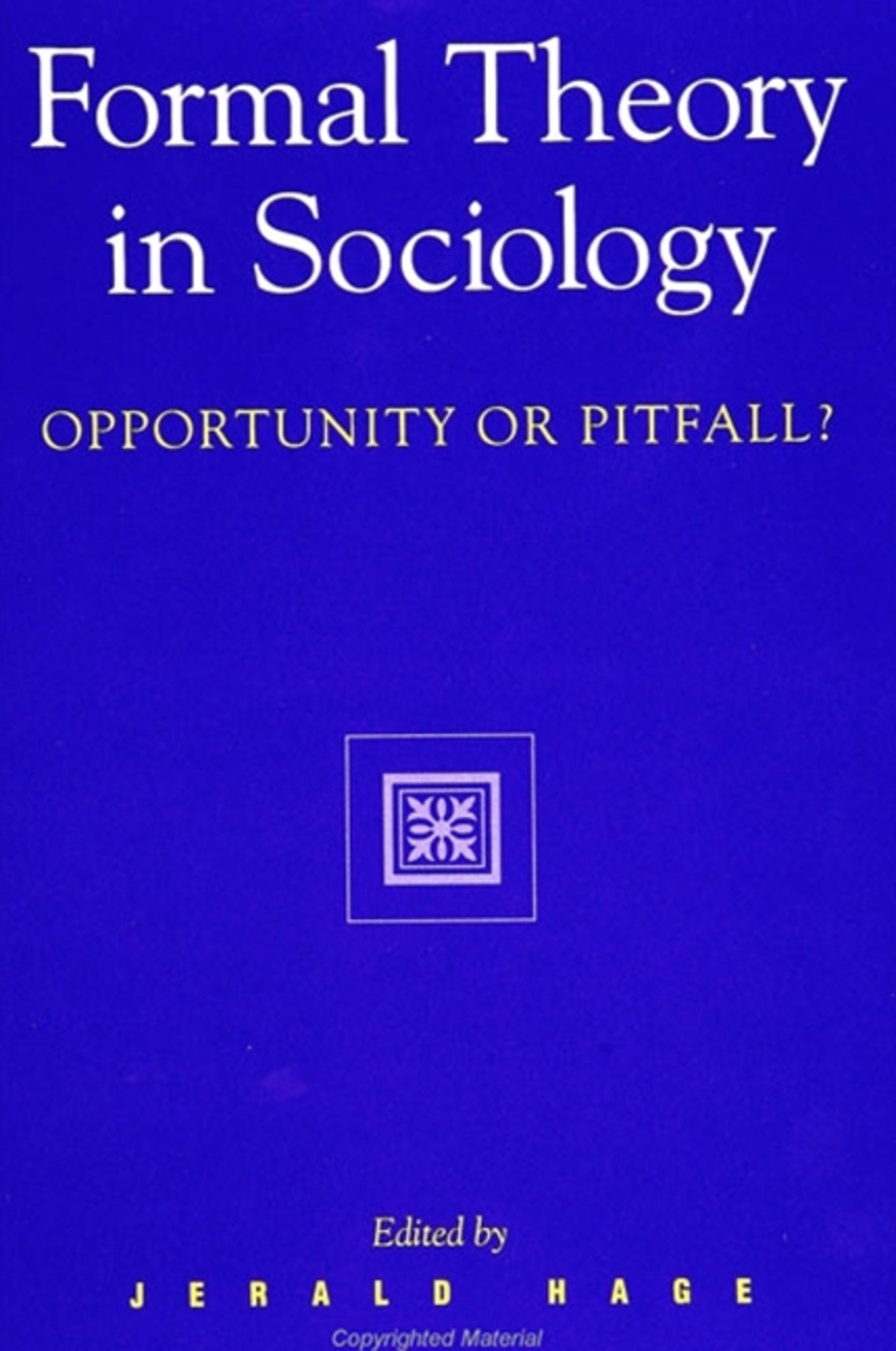 Cover image for Formal Theory in Sociology ISBN 9780791419526